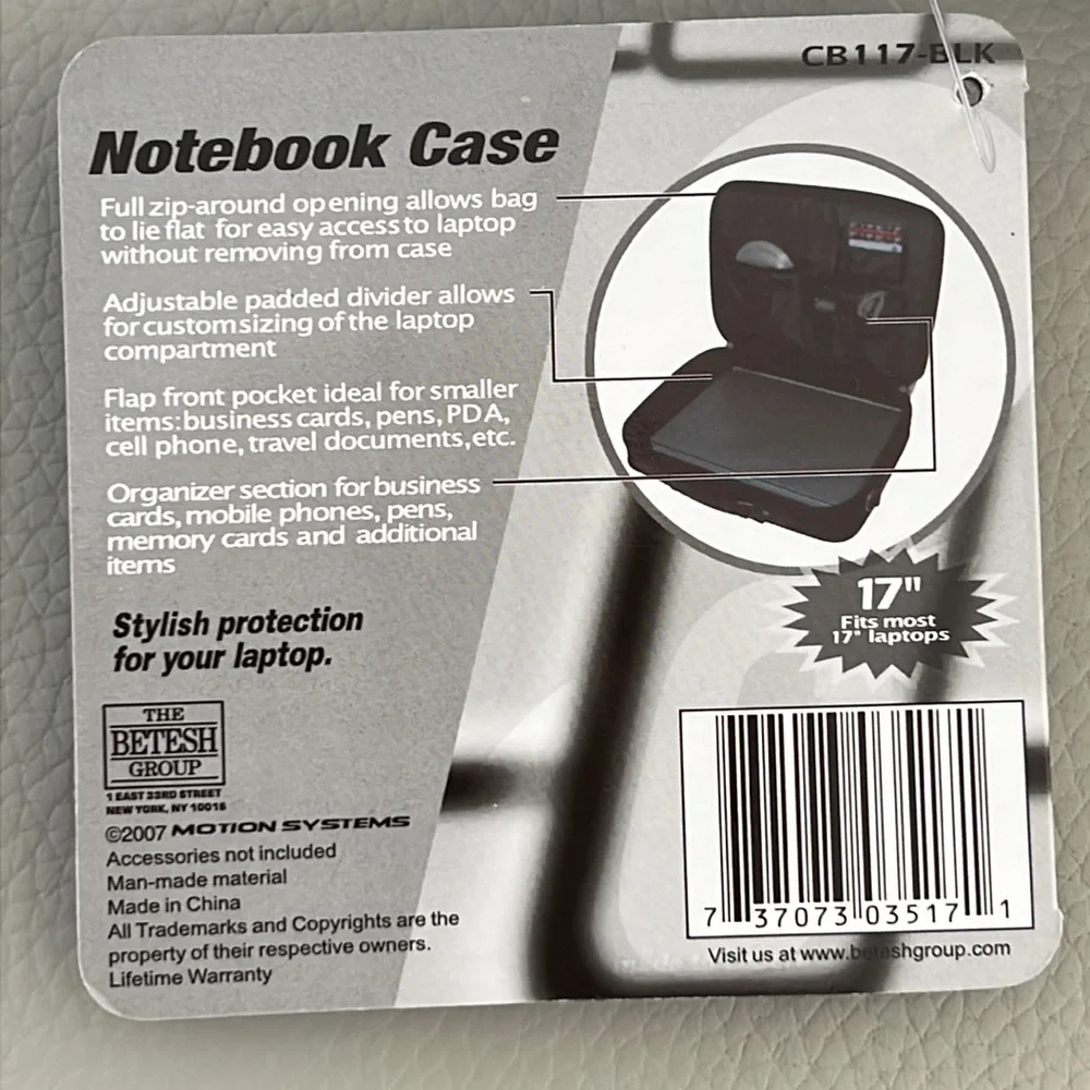 Notebook/Laptop Case 17”